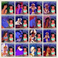 Stamps Cartoon Walt Disney Set 16 stamps