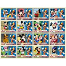 Stamps Cartoon Walt Disney Set 16 stamps