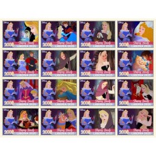 Stamps Cartoon Walt Disney Set 16 stamps