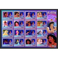 Stamps Cartoon Walt Disney Set 16 stamps