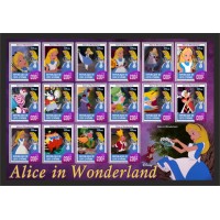 Stamps Cartoon Walt Disney Set 16 stamps