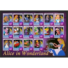 Stamps Cartoon Walt Disney Set 16 stamps