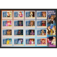 Stamps Cartoon Walt Disney Set 16 stamps