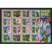 Stamps Cartoon Walt Disney Set 16 stamps