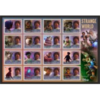 Stamps Cartoon Walt Disney Set 16 stamps