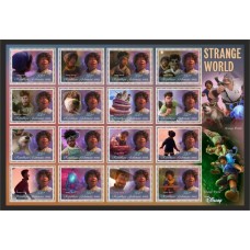 Stamps Cartoon Walt Disney Set 16 stamps