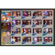 Stamps Cartoon Walt Disney Set 16 stamps