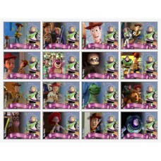 Stamps Cartoon Walt Disney Set 16 stamps