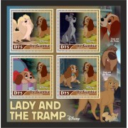 Stamps Cartoon Walt Disney Set 8 sheets