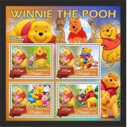 Stamps Cartoon Walt Disney Set 8 sheets