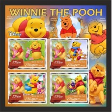 Stamps Cartoon Walt Disney Set 8 sheets