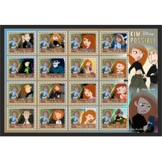 Stamps Cartoon Walt Disney Set 16 stamps