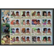 Stamps Cartoon Walt Disney Set 16 stamps