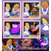 Stamps Cartoon Walt Disney Set 8 sheets