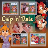 Stamps Cartoon Walt Disney Set 8 sheets