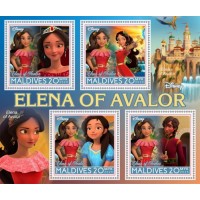 Stamps Cartoon Walt Disney Set 8 sheets