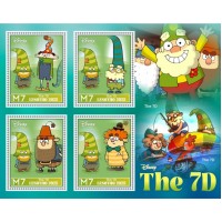 Stamps Cartoon Walt Disney Set 8 sheets
