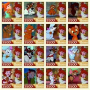 Stamps Cartoon Walt Disney Set 16 stamps