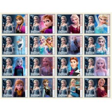 Stamps Cartoon Walt Disney Set 16 stamps