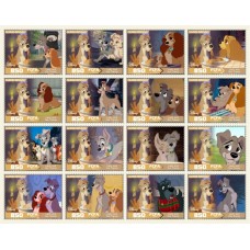Stamps Cartoon Walt Disney Set 16 stamps
