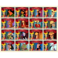 Stamps Cartoon Walt Disney Set 16 stamps