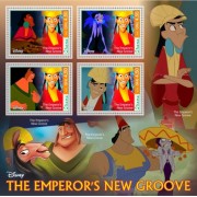 Stamps Cartoon Walt Disney Set 8 sheets