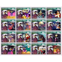 Stamps Cartoon Walt Disney Set 16 stamps