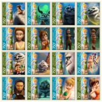 Stamps Cartoon Walt Disney Set 16 stamps