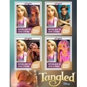 Stamps Cartoon Walt Disney Set 8 sheets