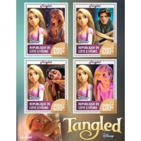 Stamps Cartoon Walt Disney Set 8 sheets