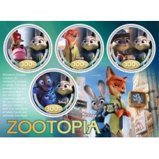 Stamps Cartoon Walt Disney Set 8 sheets