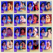 Stamps Cartoon Walt Disney Set 16 stamps