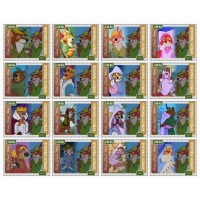 Stamps Cartoon Walt Disney Set 16 stamps