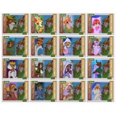 Stamps Cartoon Walt Disney Set 16 stamps