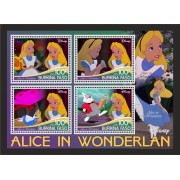 Stamps Cartoon Walt Disney Set 8 sheets