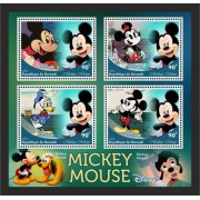 Stamps Cartoon Walt Disney Set 8 sheets