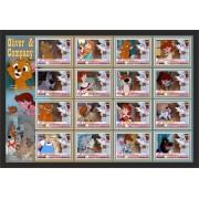 Stamps Cartoon Walt Disney Set 16 stamps