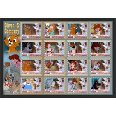 Stamps Cartoon Walt Disney Set 16 stamps