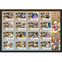 Stamps Cartoon Walt Disney Set 16 stamps