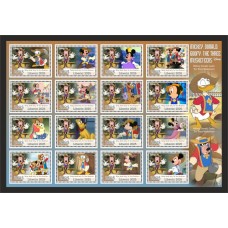Stamps Cartoon Walt Disney Set 16 stamps Stamps Cartoon Walt Disney Set 16 stamps
