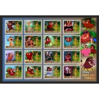 Stamps Cartoon Walt Disney Set 16 stamps Stamps Cartoon Walt Disney Set 16 stamps