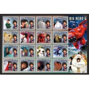 Stamps Cartoon Walt Disney Set 16 stamps