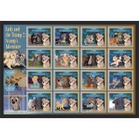 Stamps Cartoon Walt Disney Set 16 stamps