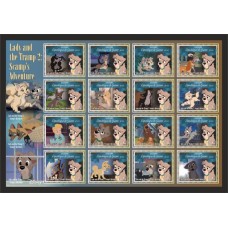 Stamps Cartoon Walt Disney Set 16 stamps