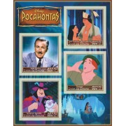 Stamps Cartoon Walt Disney Set 8 sheets