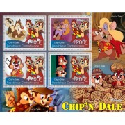 Stamps Cartoon Walt Disney Set 8 sheets