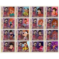 Stamps Cartoon Walt Disney Set 16 stamps