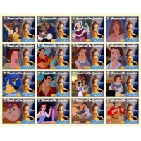 Stamps Cartoon Walt Disney Set 16 stamps