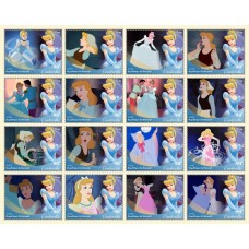 Stamps Cartoon Walt Disney Set 16 stamps