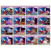 Stamps Cartoon Walt Disney Set 16 stamps